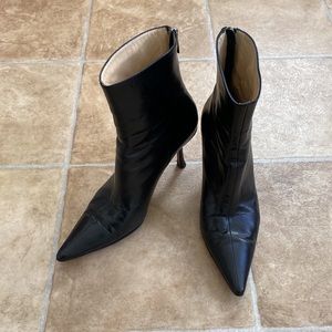Jimmy Choo black heels ankle boots